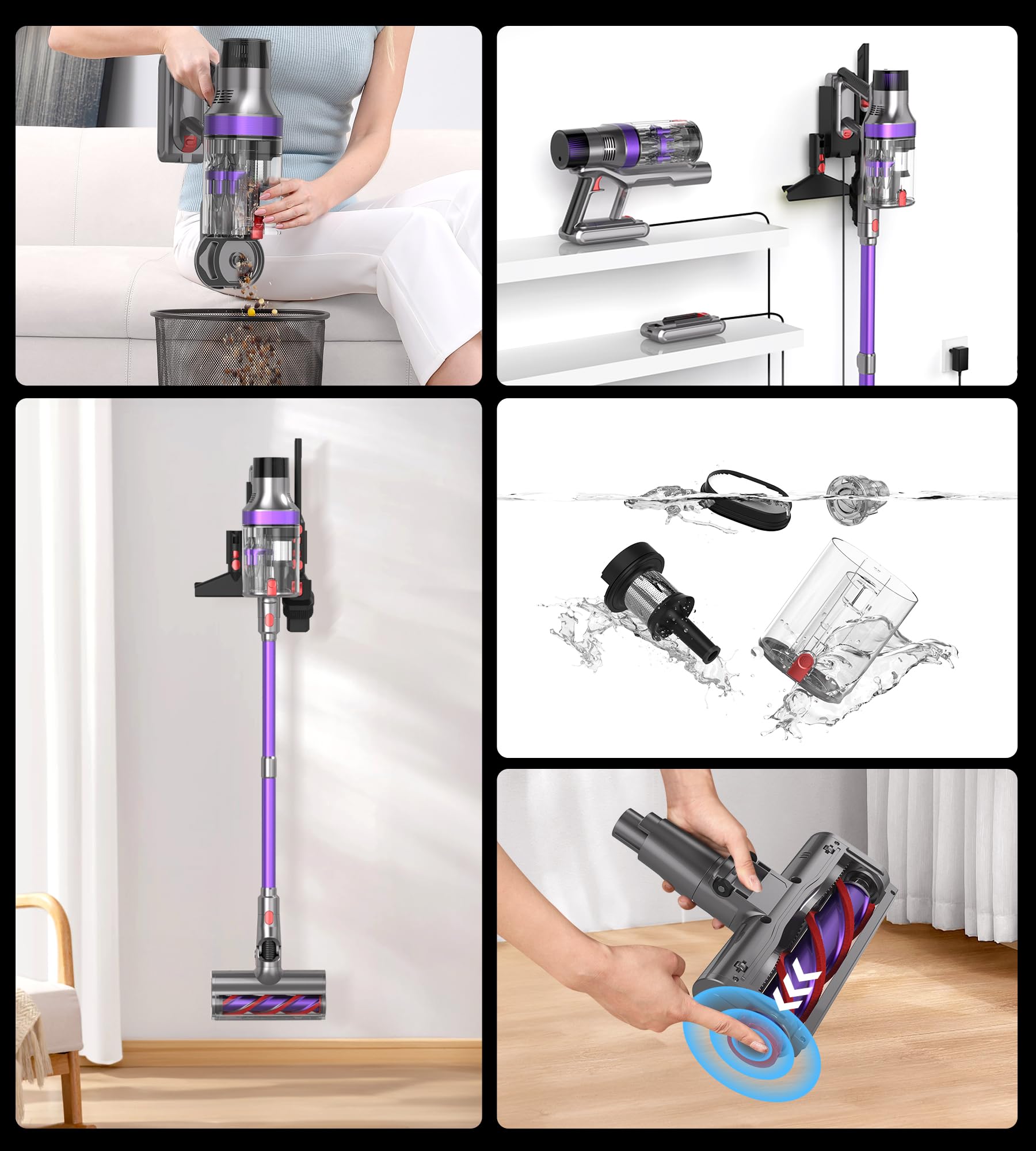 Rebanic S18 Cordless Vacuum Cleaner for Home