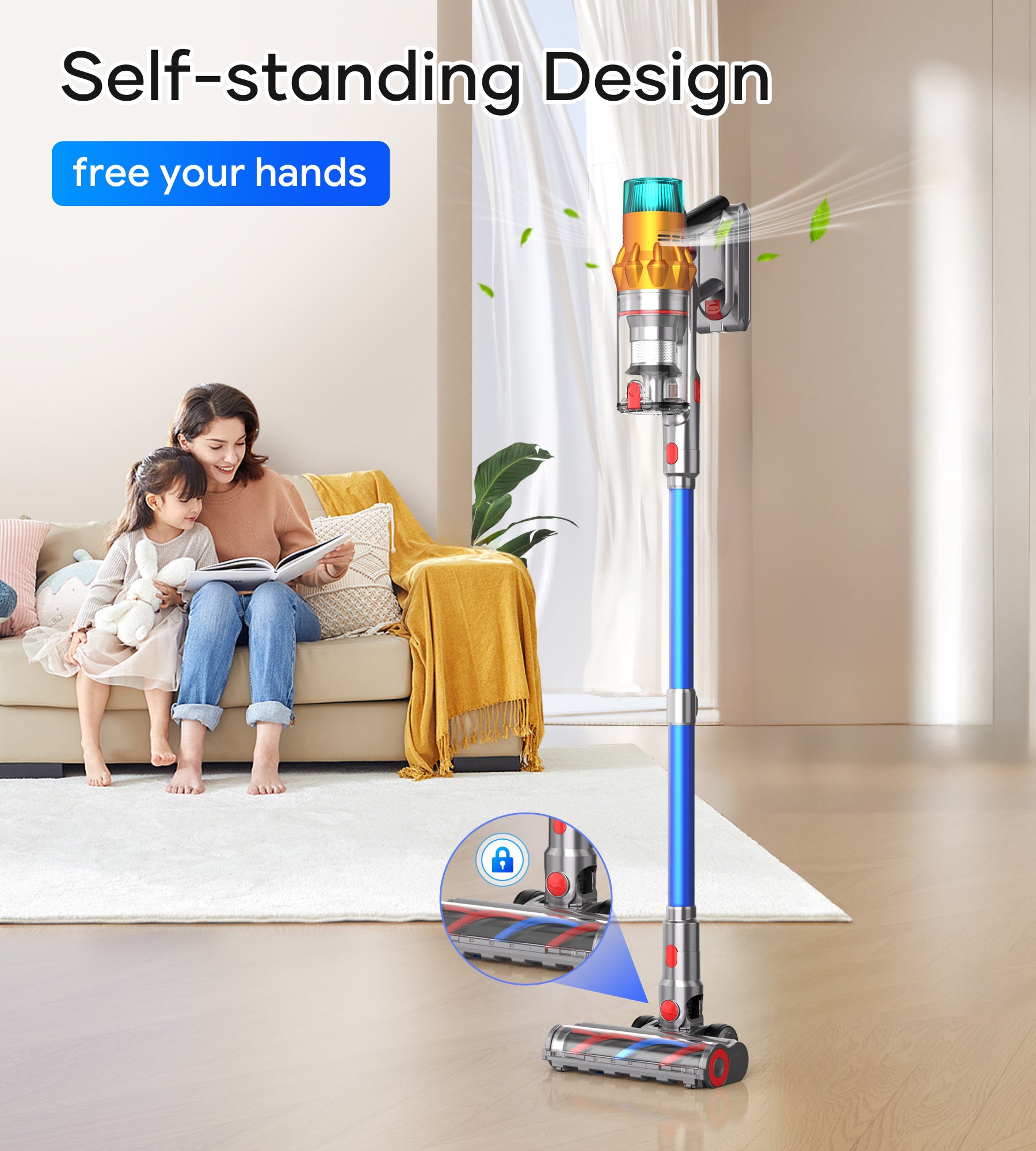 Rebanic S8  Cordless Vacuum Cleaner for Home