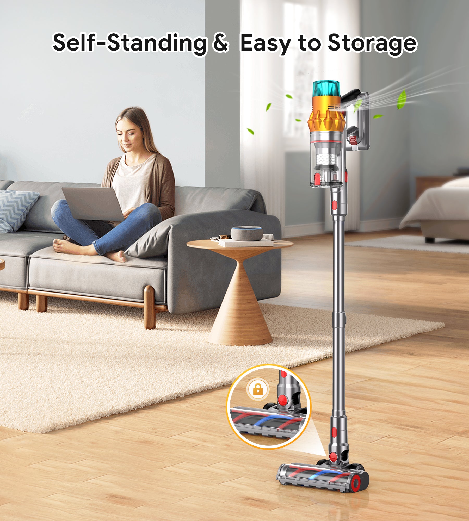 Rebanic S8  Cordless Vacuum Cleaner for Home