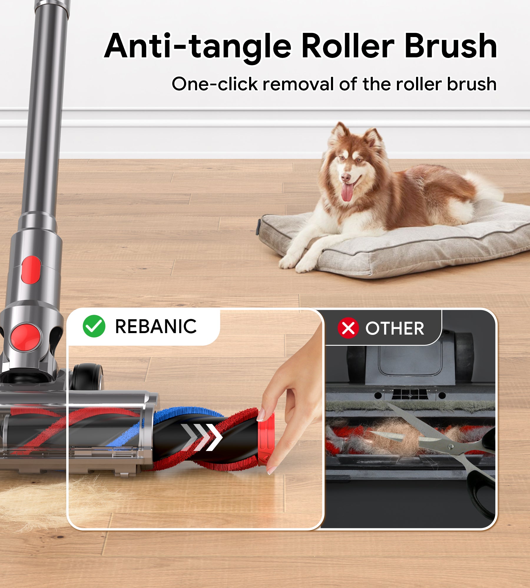 Rebanic S8  Cordless Vacuum Cleaner for Home