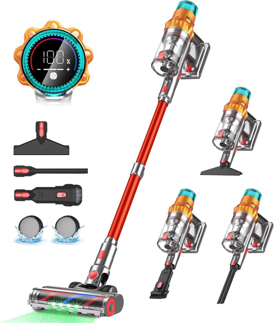 Rebanic S8  Cordless Vacuum Cleaner for Home-Red